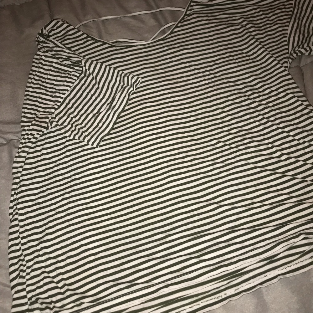 Green stripes T